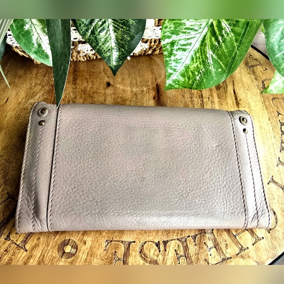 Chloé Paddington Taupe Lambskin Leather Long Wallet. - Picture 10 of 16